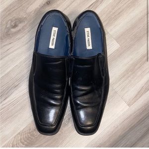 Steve Madden P-Sutton Square Toe Leather Loafers Dress Shoes Size 12 Retail $120